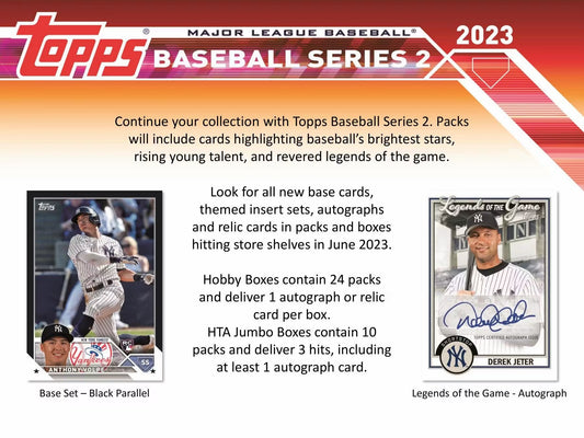 NEW RELEASE ALERT! 2023 Topps Series 2 Baseball Hobby Box is Now Available!