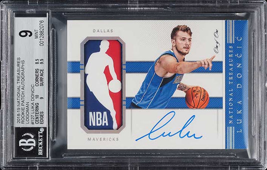 2018-19 Panini National Treasures Luka Doncic Rookie Patch Autograph