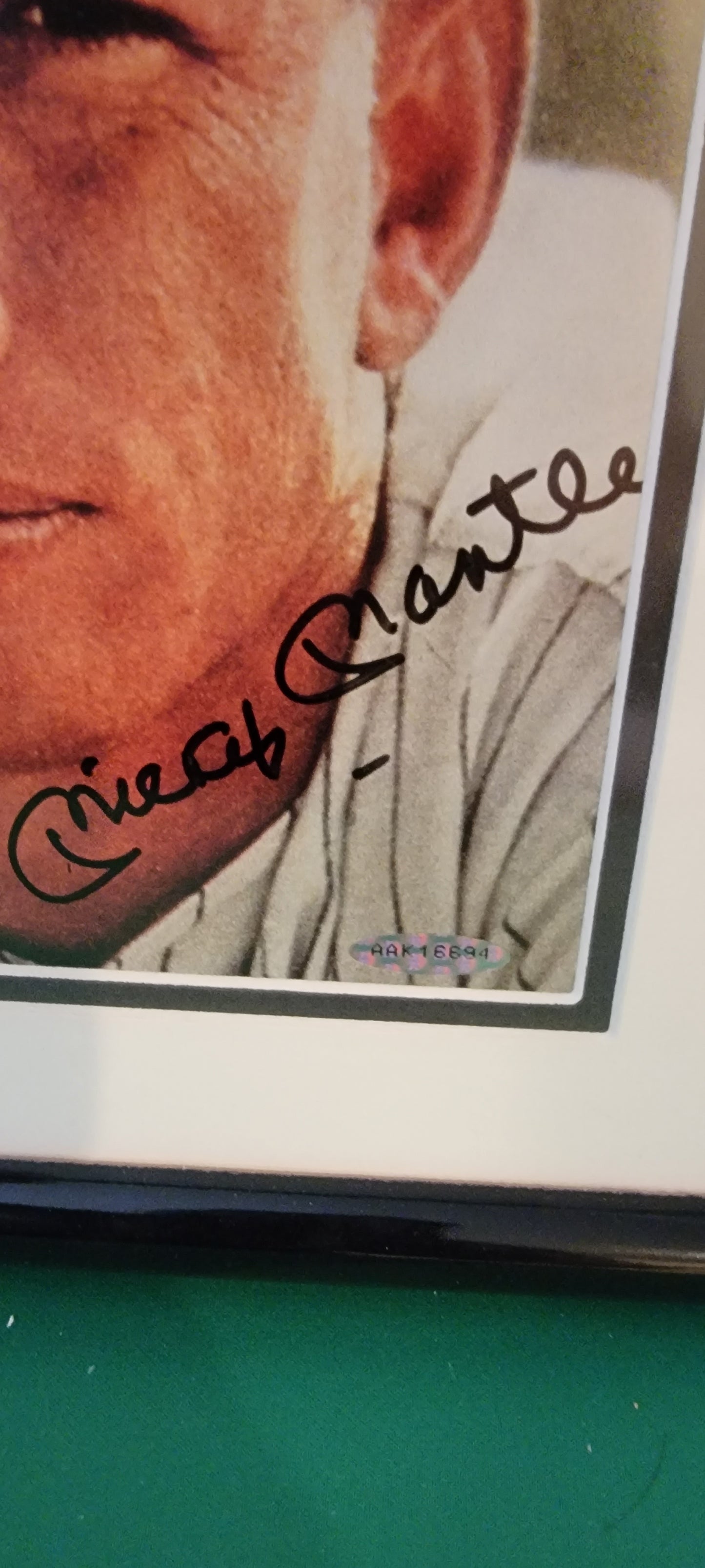 Signed by Mickey Mantle in black felt tip pen. This is a must-have for any baseball fan or collector.